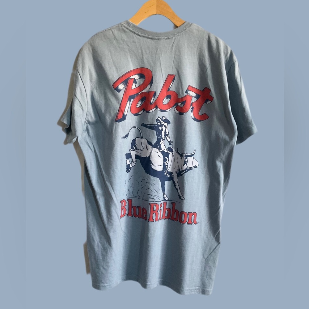 Pabst Blue Ribbon Beer Cowboy Unisex T-shirt, S M L